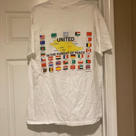 Vintage 1990 Operation Desert Shield Single Stitch Men’s Size XL Short Sleeve T - Picture 5 of 6